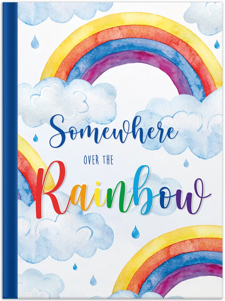 RNK Verlag Notizbuch "Over the Rainbow" DIN A4 blanko Kladde 96 Blatt/192 Seiten